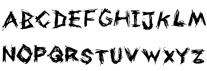 Uneasy Font LOWERCASE