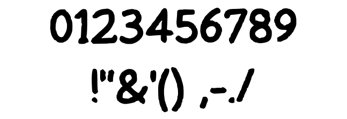 Uneasytimes_simple Regular Font OTHER CHARS