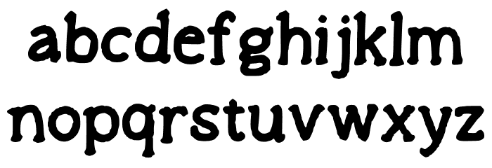 Uneasytimes_simple Regular Font LOWERCASE