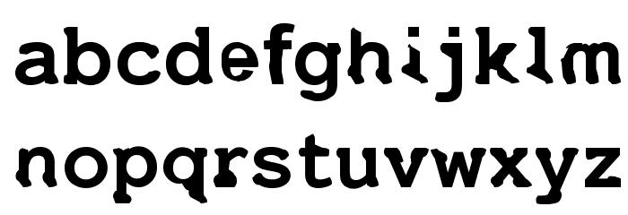 Uneek Font LOWERCASE