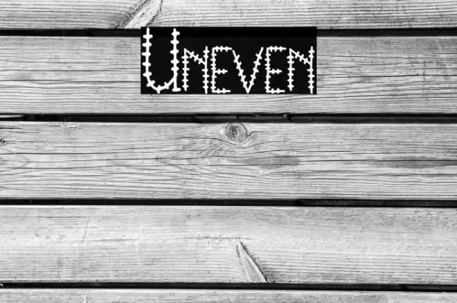 Uneven Font examples