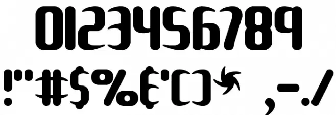 Unexplored Galaxies -BRK- Font OTHER CHARS