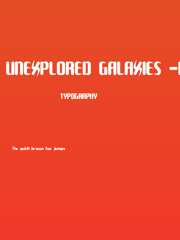 Unexplored Galaxies -BRK- Poster