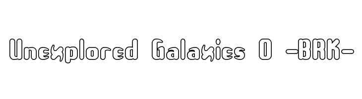 Unexplored Galaxies O -BRK-  Descarca Fonturi Gratis