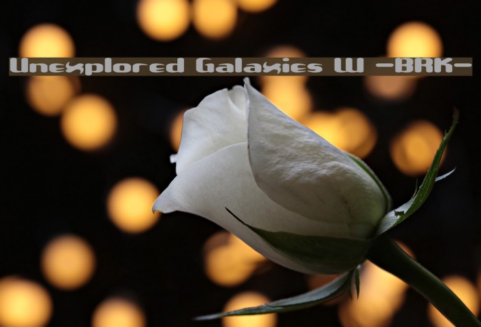 Unexplored Galaxies W -BRK- フォント examples