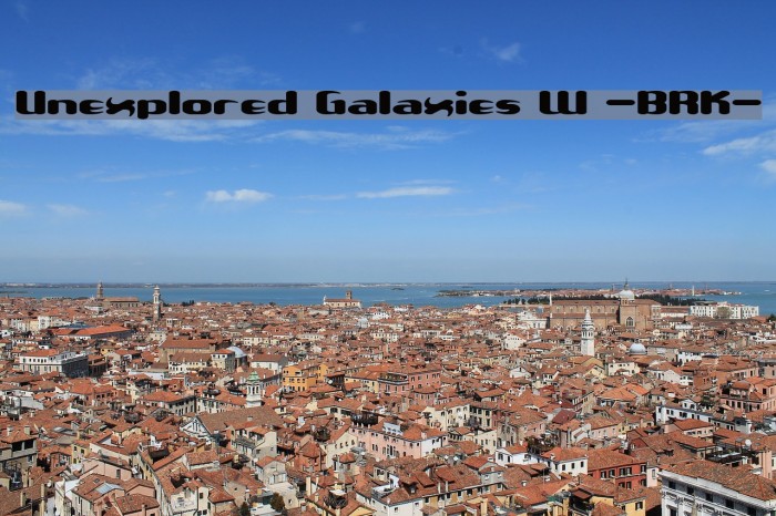 Unexplored Galaxies W -BRK- フォント examples