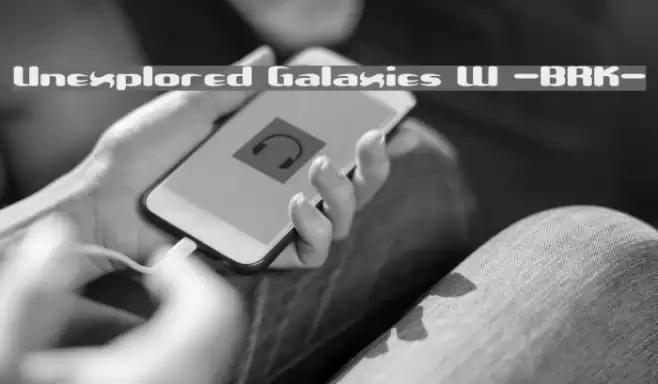 Unexplored Galaxies W -BRK- Font examples