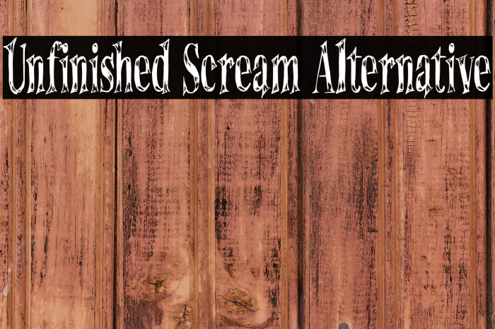 Unfinished Scream Alternative Example 3