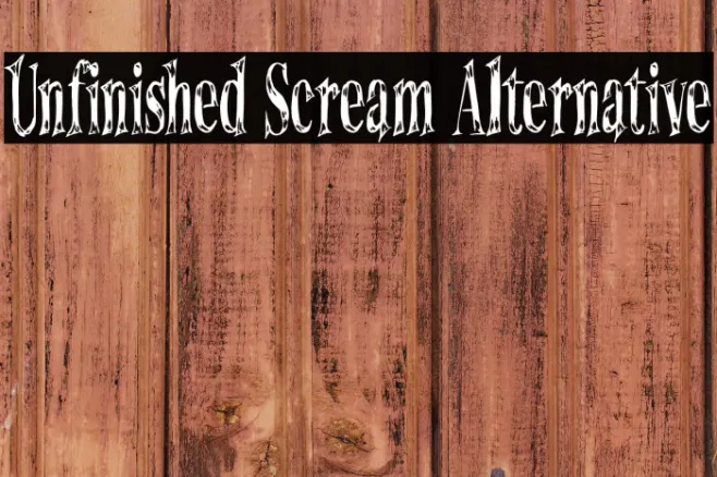 Unfinished Scream Alternative Example 3
