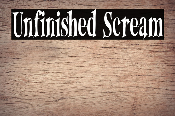 Unfinished Scream Example 2