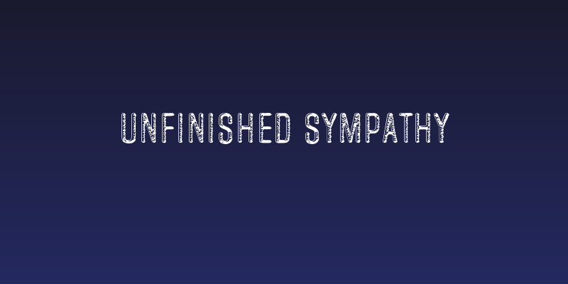 Unfinished Sympathy Social Header