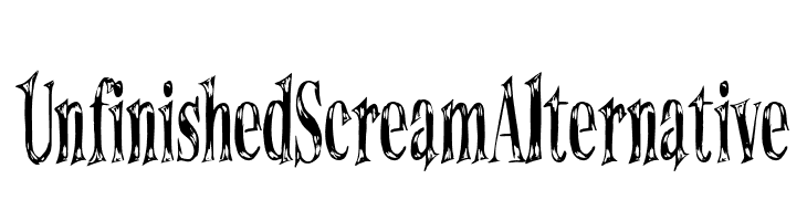 UnfinishedScreamAlternative  フリーフォントのダウンロード
