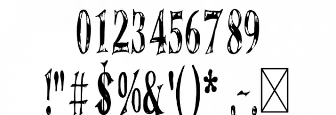 UnfinishedScreamAlternative Font OTHER CHARS