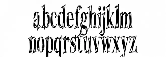 UnfinishedScreamAlternative Caratteri MINUSCOLO