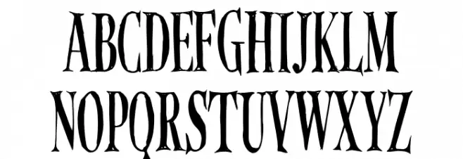 UnfinishedScreamRegular Шрифта ВЕРХНИЙ