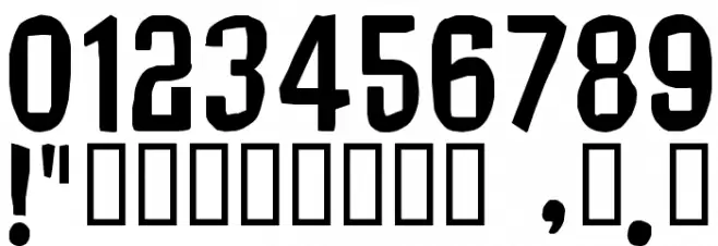 UnfinishedSympathy2 フォント その他の文字