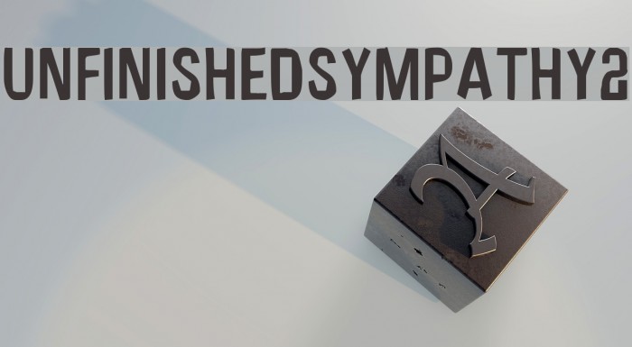 UnfinishedSympathy2 Font examples