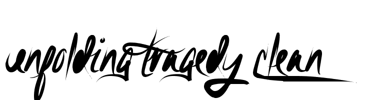 Unfolding Tragedy Clean  Fuentes Gratis Descargar