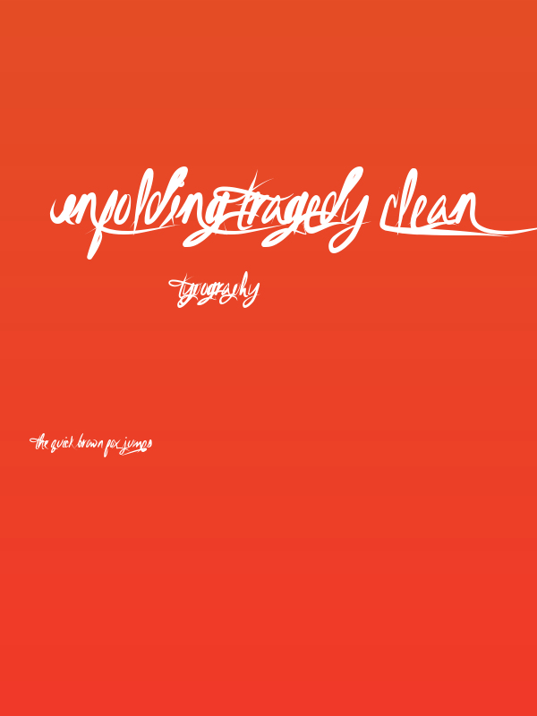 Unfolding Tragedy Clean Poster