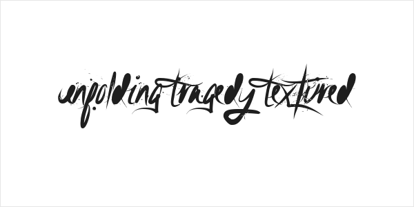 Unfolding Tragedy Textured Logo