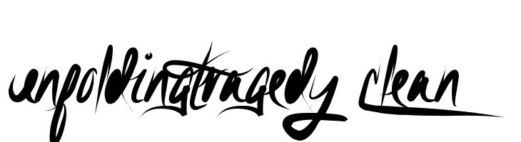 UnfoldingTragedy-Clean  Free Fonts Download