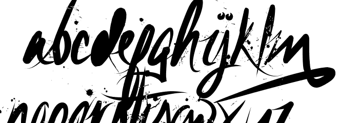 UnfoldingTragedy-Textured Font LOWERCASE