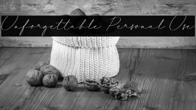 Unforgettable Personal Use Font examples