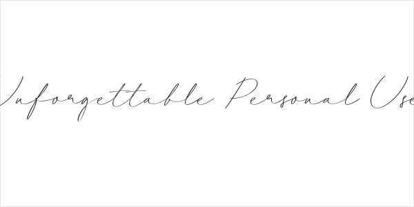 Unforgettable Personal Use Logo