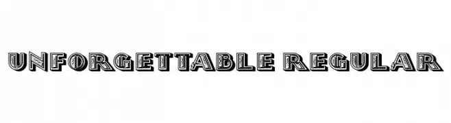 Unforgettable Regular  Frei Schriftart Herunterladen