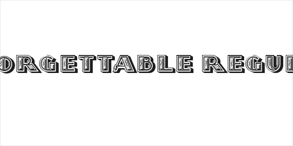 Unforgettable Regular Logo