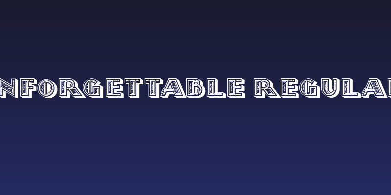 Unforgettable Regular Social Header