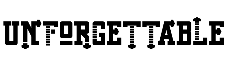 Unforgettable  Frei Schriftart Herunterladen