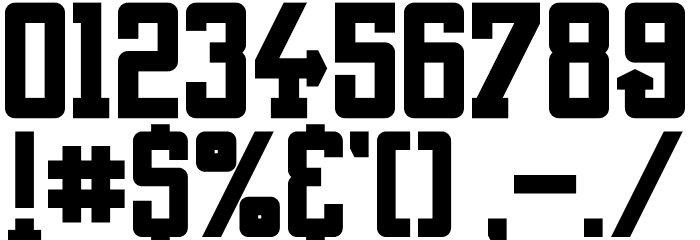 Unforgettable Font OTHER CHARS