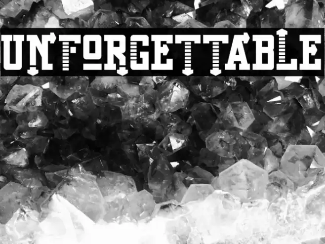 Unforgettable Font examples
