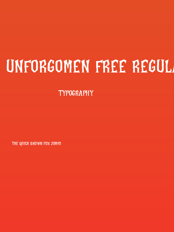 Unforgomen Free Regular Poster