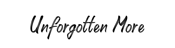 Unforgotten More  font caratteri gratis