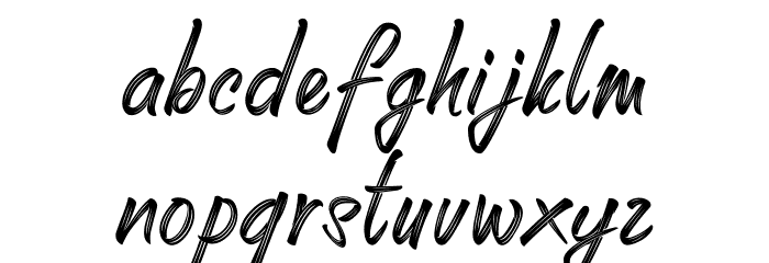 Unforgotten More Font LOWERCASE