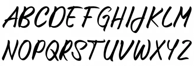 Unforgotten Font UPPERCASE