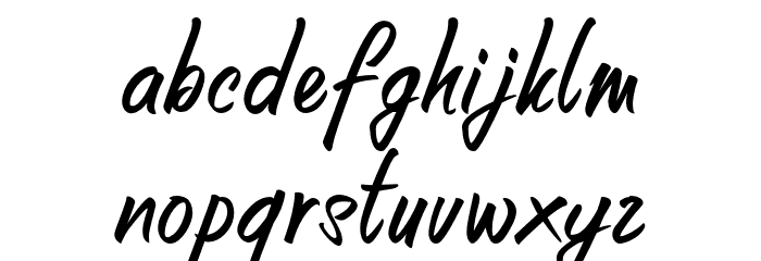 Unforgotten Font LOWERCASE