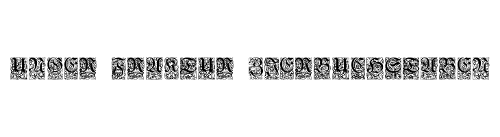 Unger-Fraktur Zierbuchstaben Font