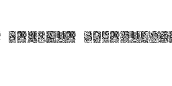 Unger-Fraktur Zierbuchstaben Logo
