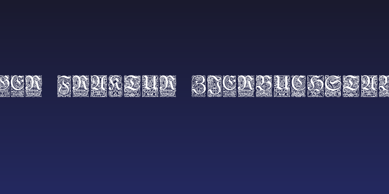 Unger-Fraktur Zierbuchstaben Social Header