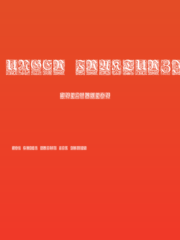 Unger-FrakturZierbuchstaben Poster