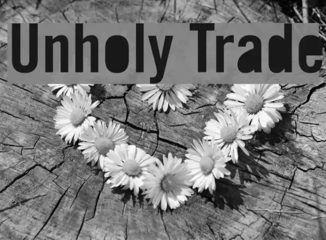 Unholy Trade Font examples