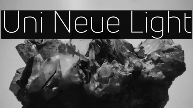 Uni Neue Light Font examples