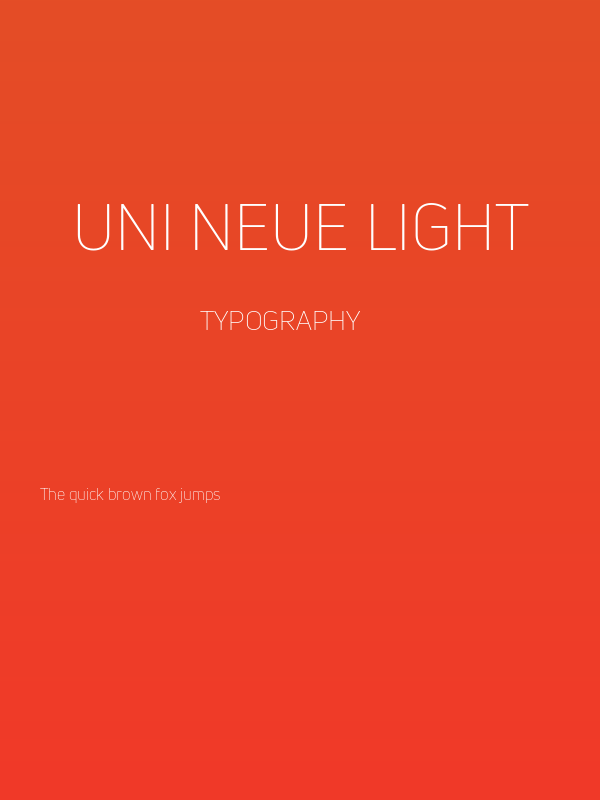 Uni Neue Light Poster