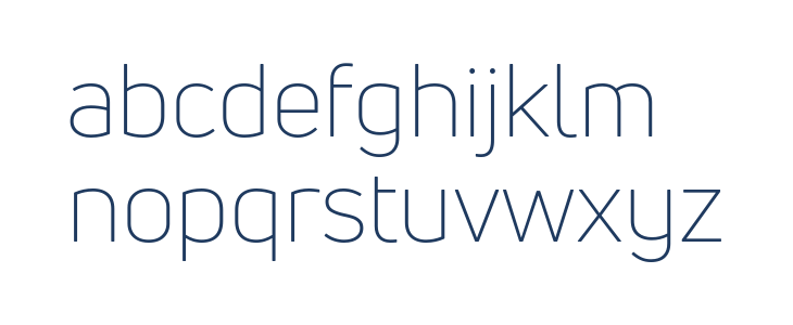 Uni Neue Light Lowercase