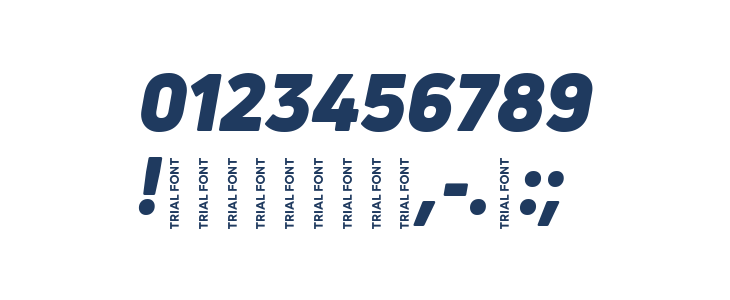 Uni Neue-Trial Black Italic Other Characters