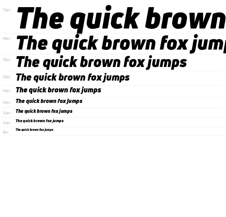 Uni Neue-Trial Black Italic Waterfall