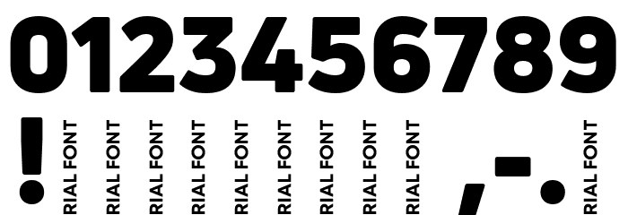 Uni Neue-Trial Black Font OTHER CHARS